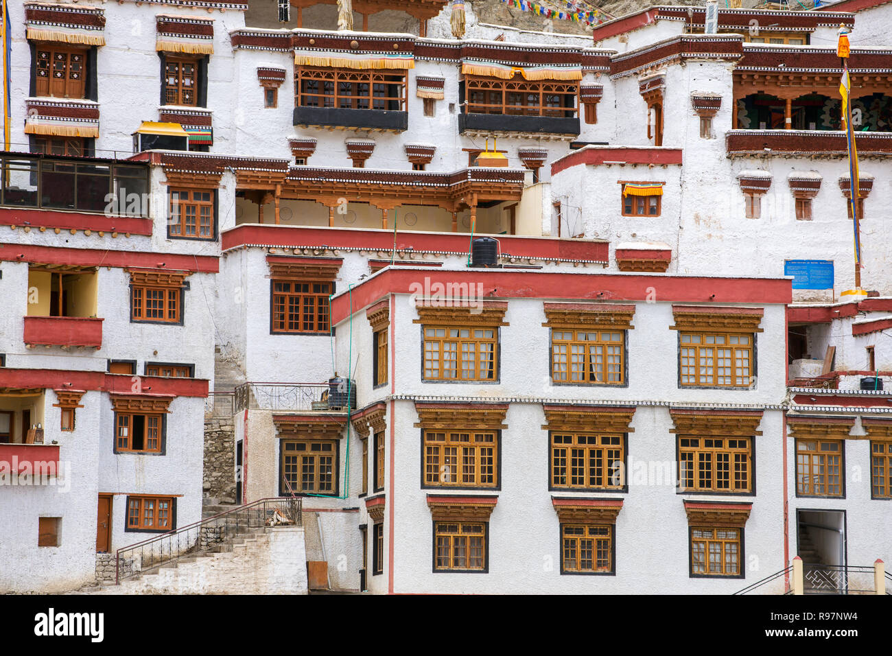 Rizong monastero buddista nei pressi di Leh, Ladakh, India. Foto Stock