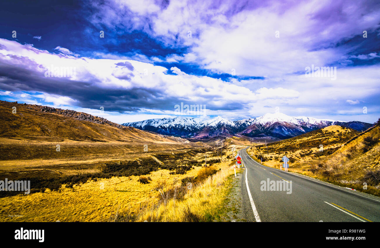 Nuova Zelanda paesaggio Foto Stock