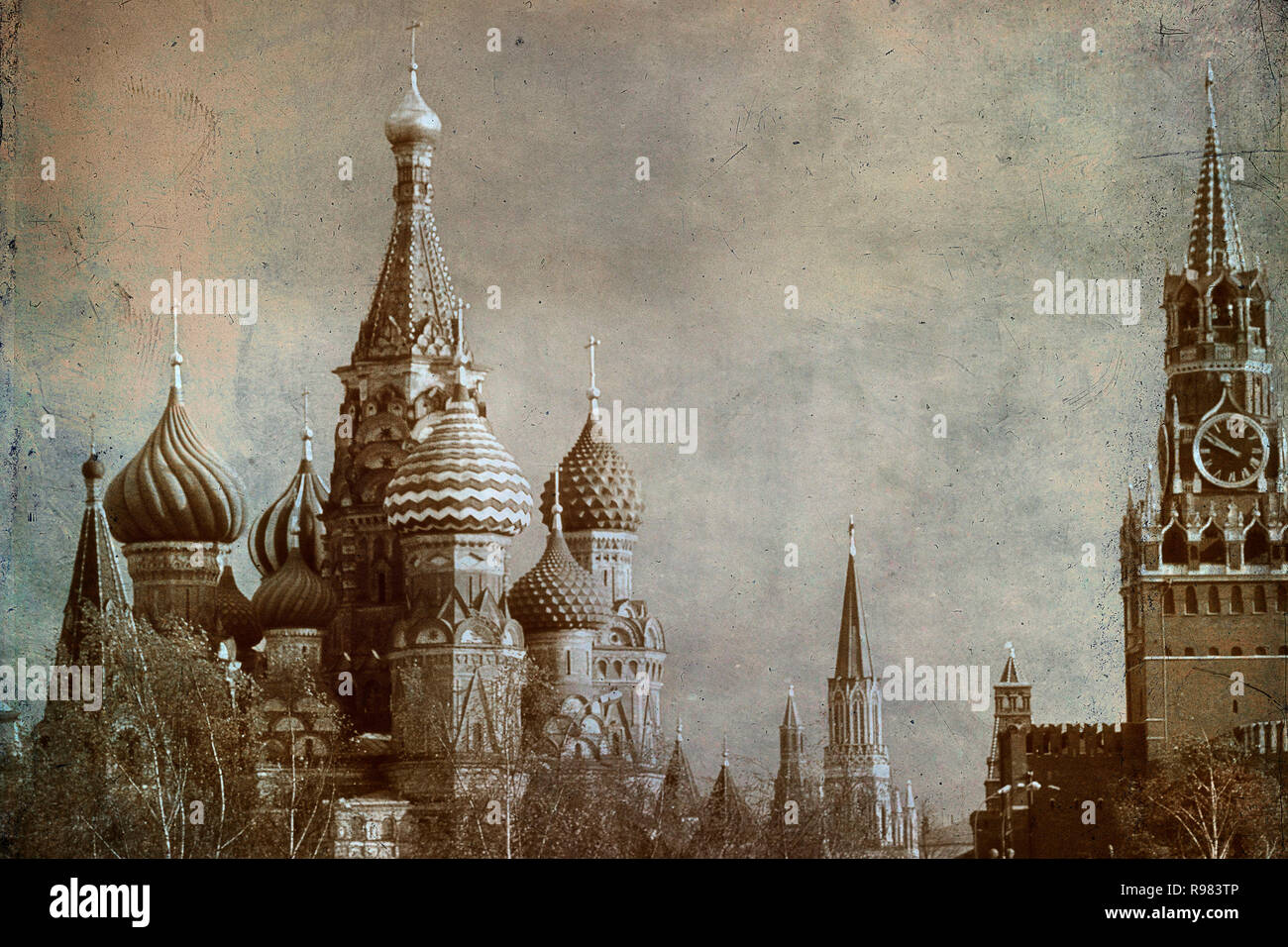 San Basilio nella cattedrale di Mosca, Russia Foto Stock