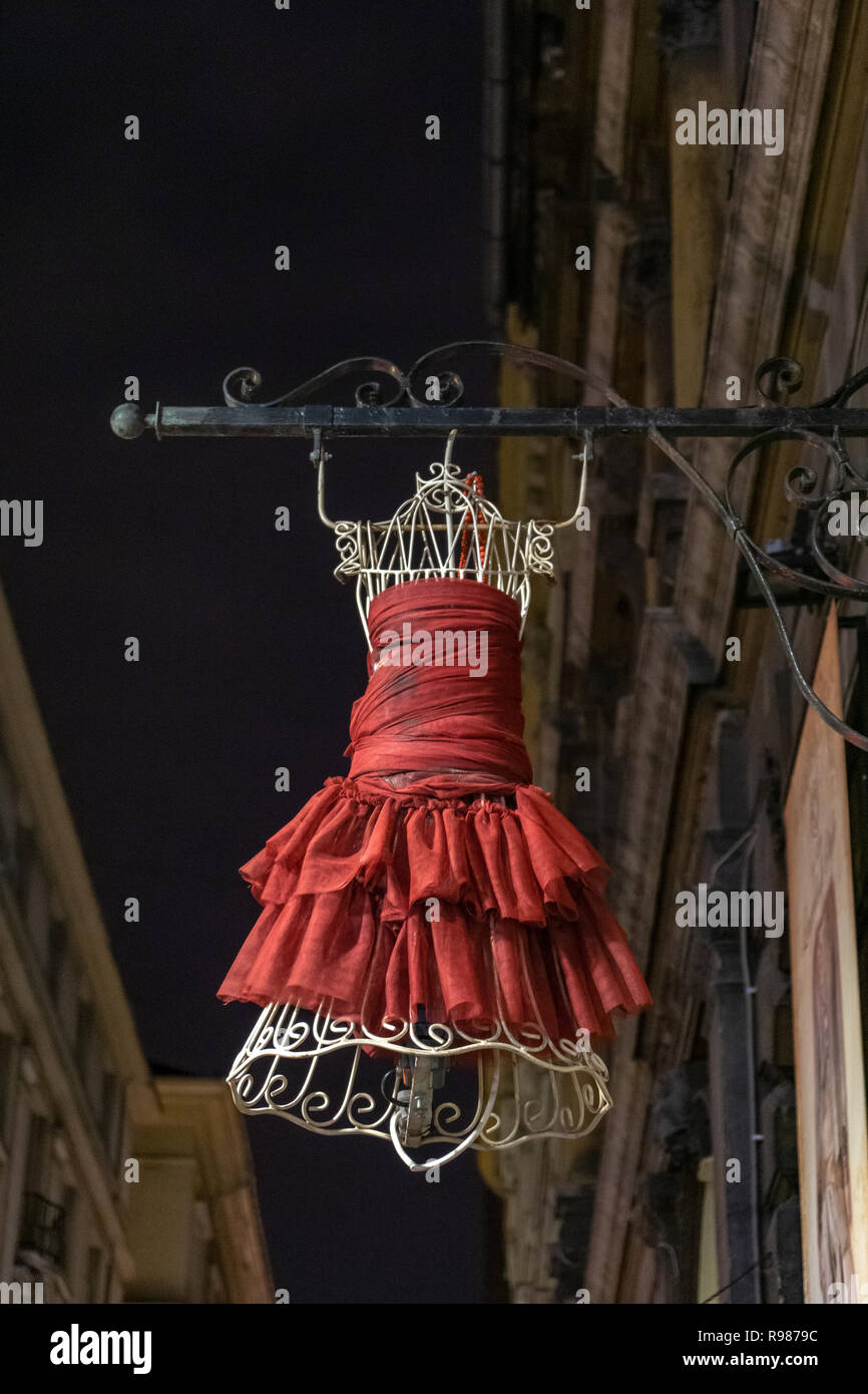 Vestito rosso Foto Stock