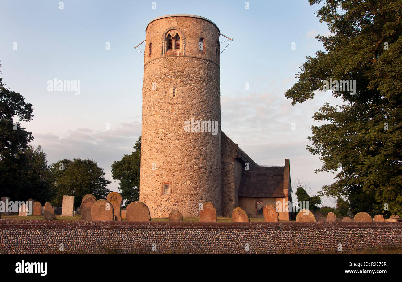 Chiesa parrocchiale di Santa Margherita, Herringfleet, Haddiscoe, Suffolk, East Anglia Foto Stock