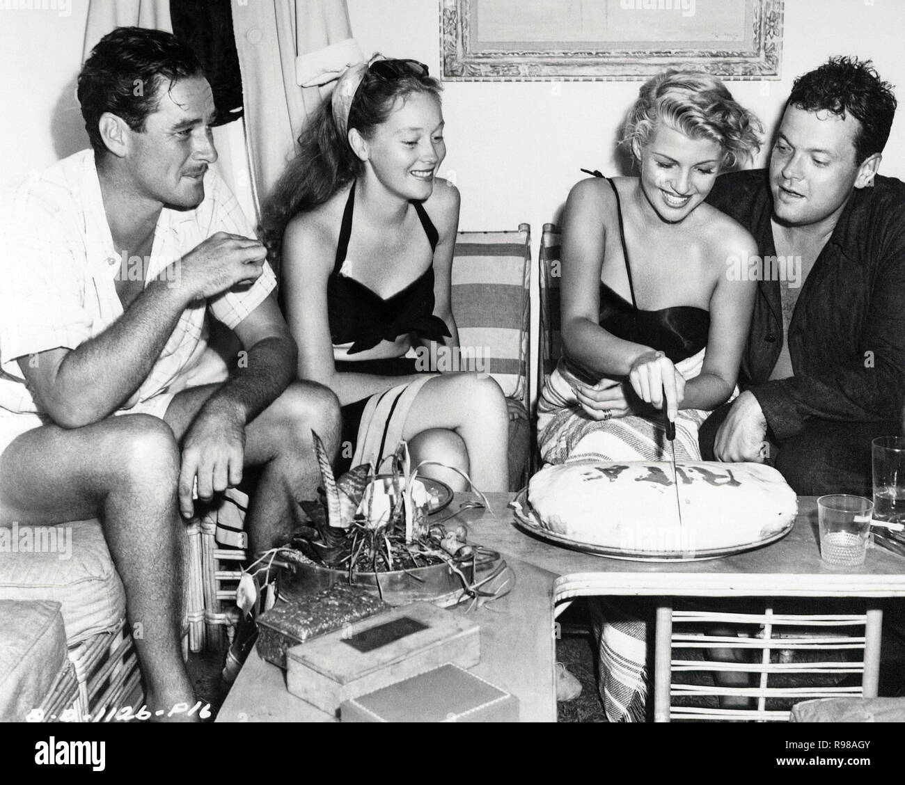 ERROL FLYNN; Orson Welles; Rita Hayworth. Foto Stock