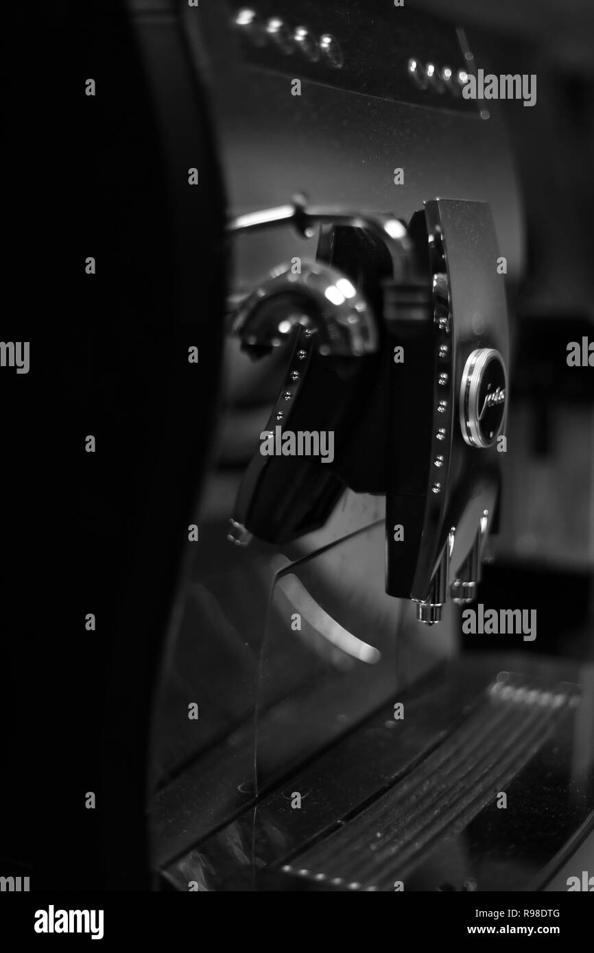Lucido nuova macchina per caffè Foto Stock