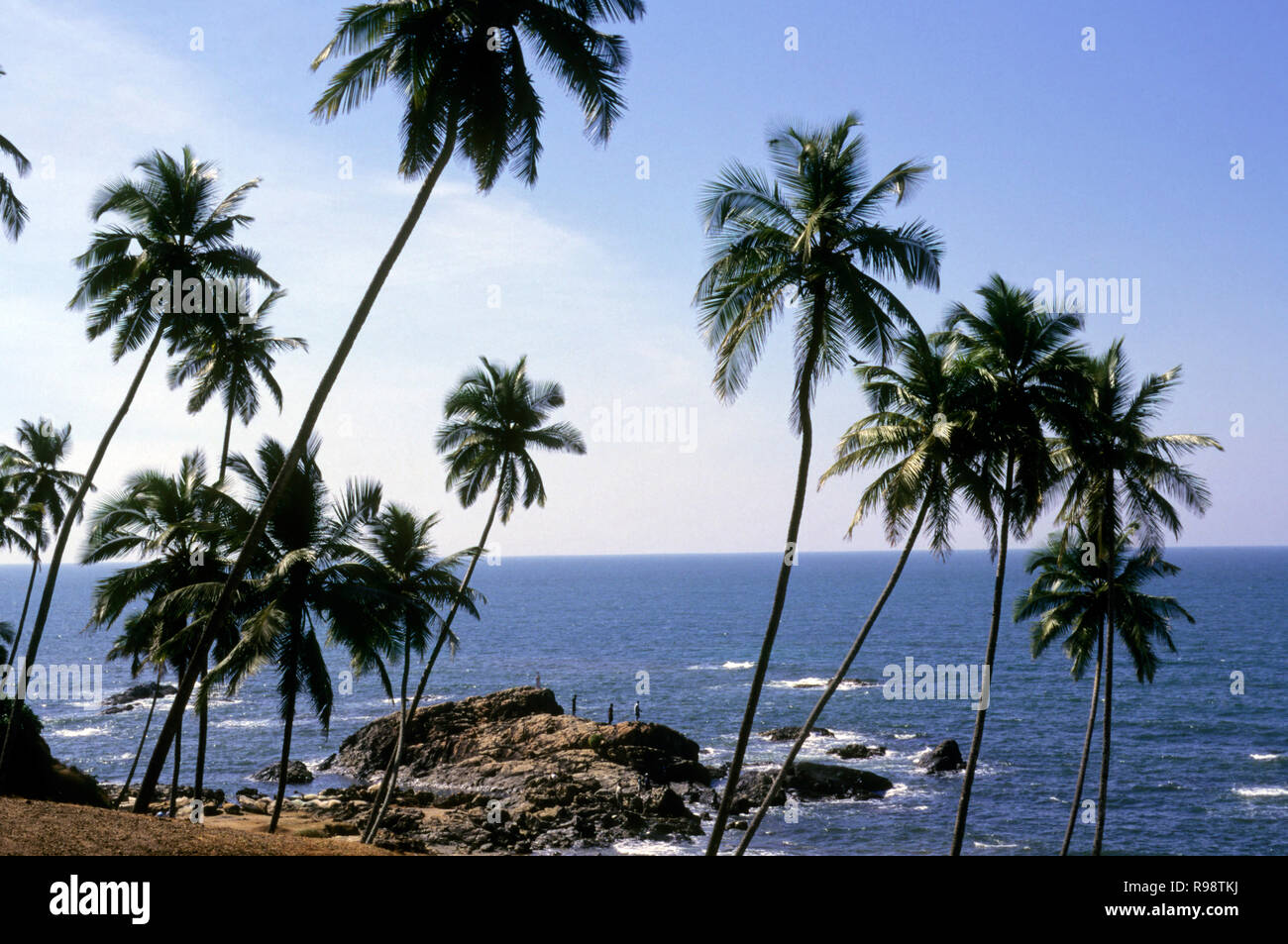 Vagator Beach, Goa, India Foto Stock