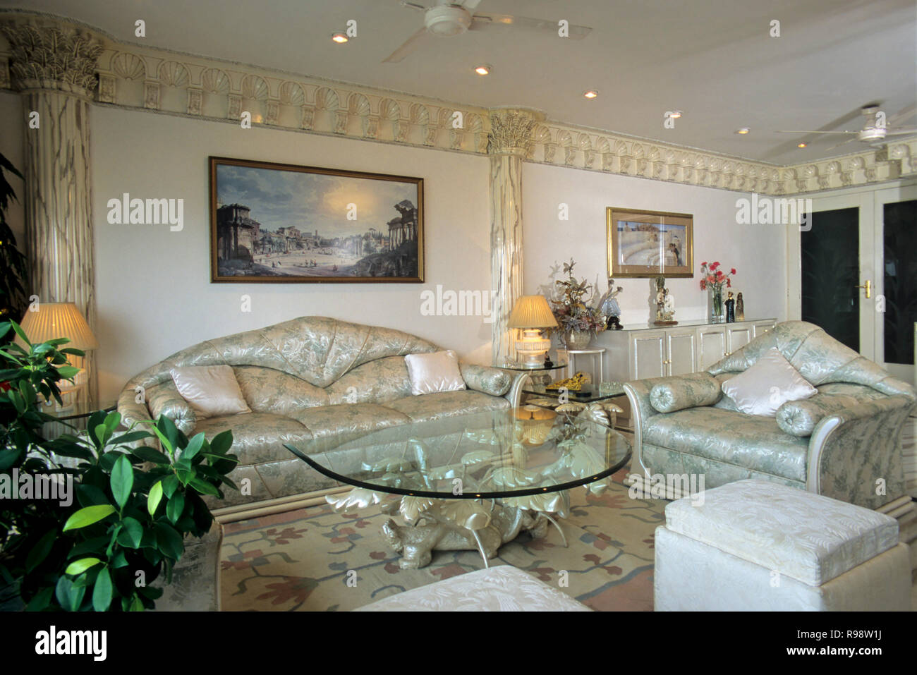Living room interior - nessuna proprietà release - solo per uso editoriale Foto Stock