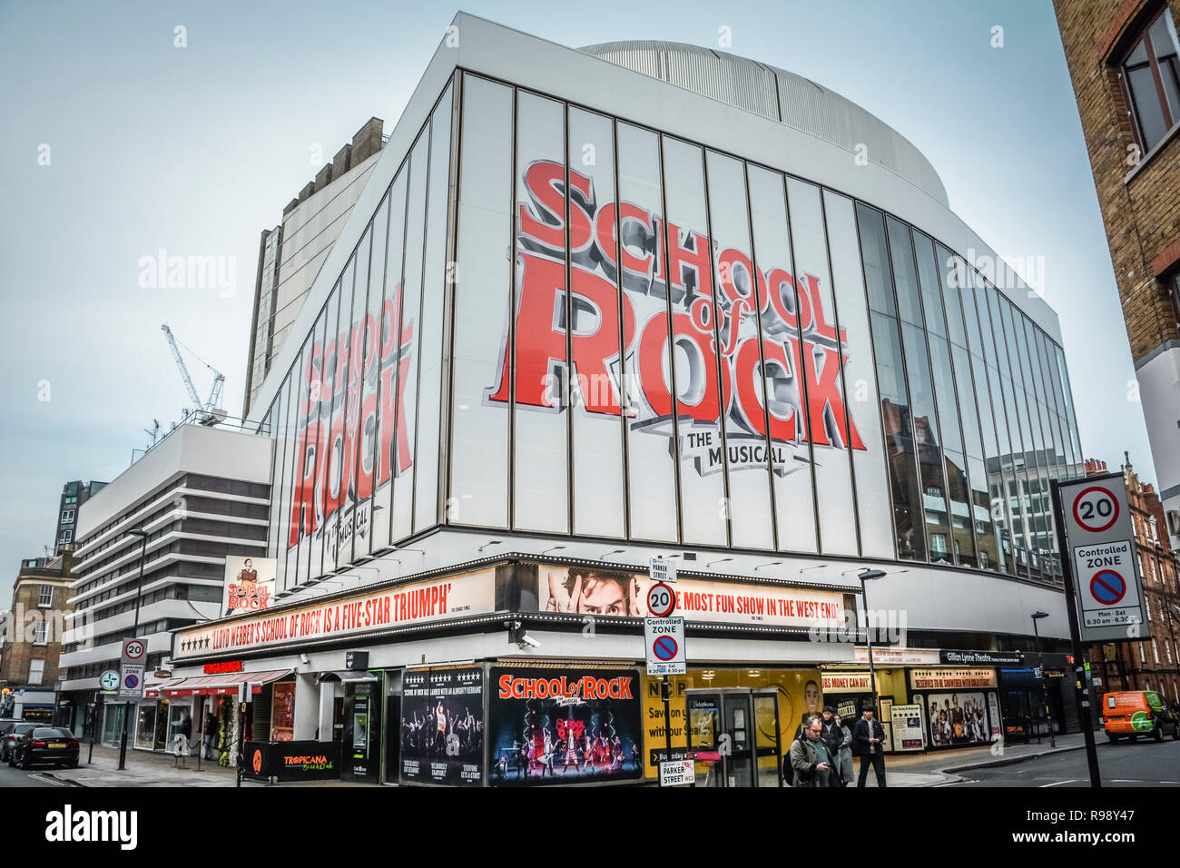 Scuola di Roccia, il Musical a Gillian Lynne Theatre, Drury Lane, London, Regno Unito Foto Stock