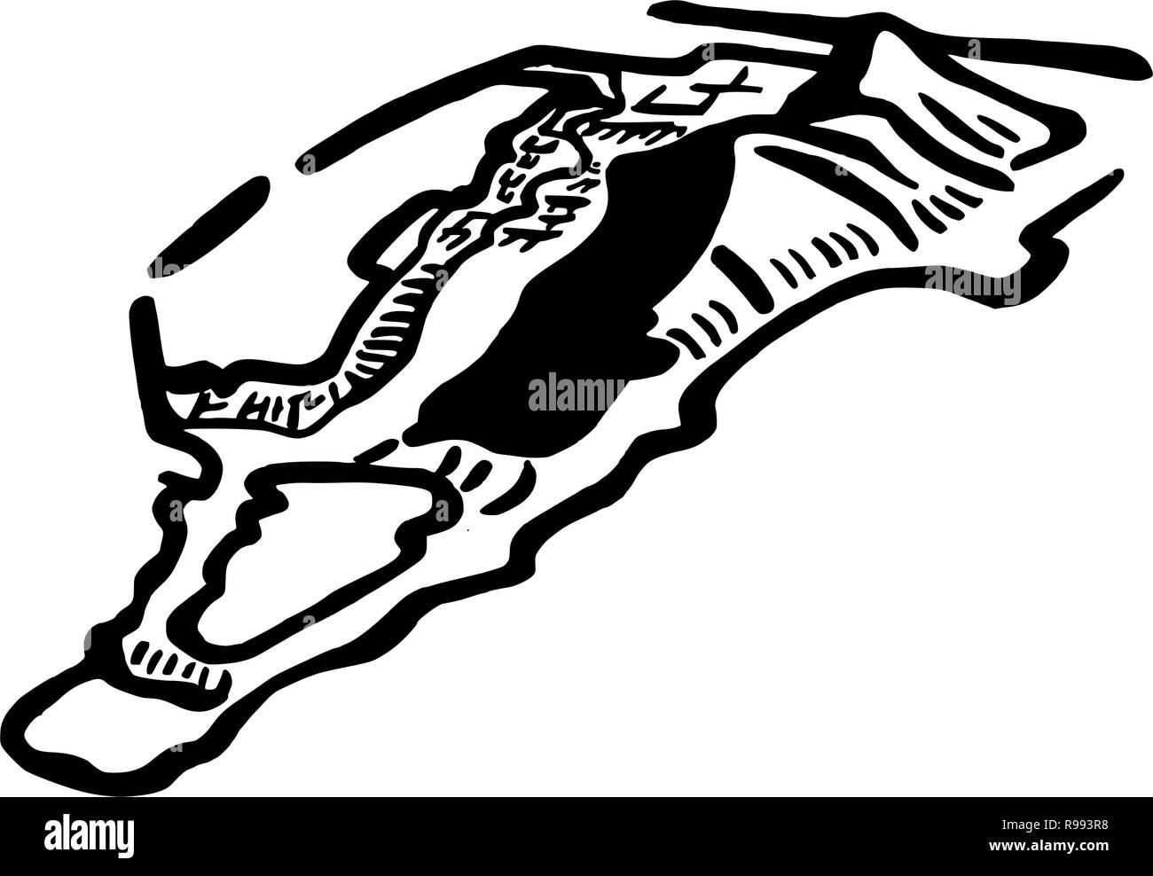 La Rocca di Gibilterra Illustrazione Vettoriale