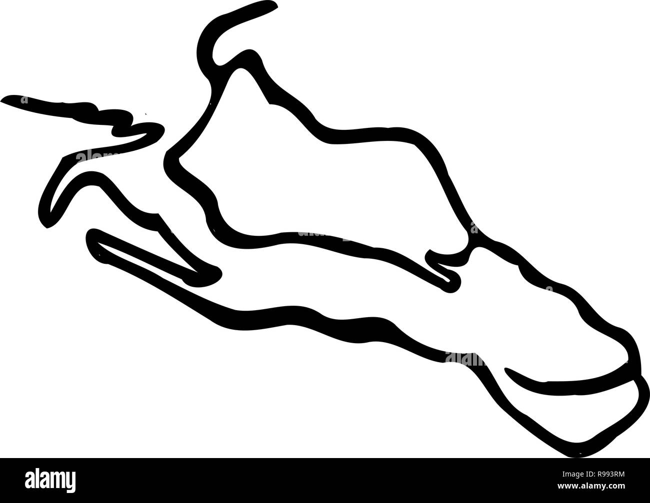 La Rocca di Gibilterra Illustrazione Vettoriale