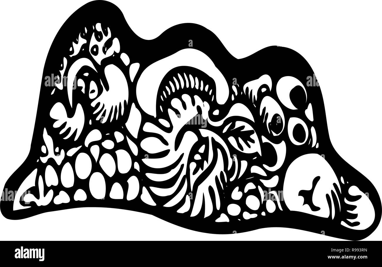 Frutto Rocca di Gibilterra Illustrazione Vettoriale