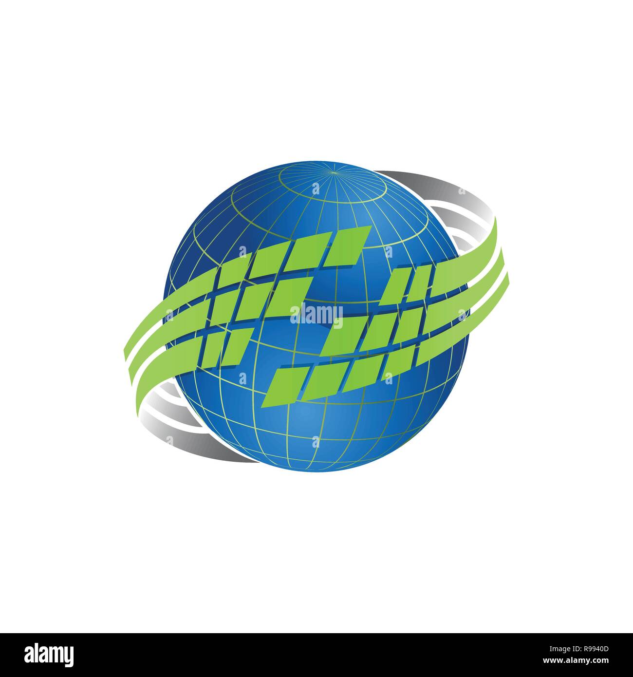 Vettore logo del pianeta. Vettore di orbita satellitare e logo. Cosmos logo. Pianeta miglior logo. Pianeta concetto logo. Pianeta logo web. Icona del pianeta. Pianeta Icona app Illustrazione Vettoriale