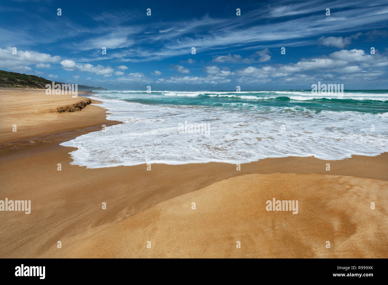 Johanna Beach è una delle gemme nascoste lungo la famosa Great Ocean Road. Foto Stock