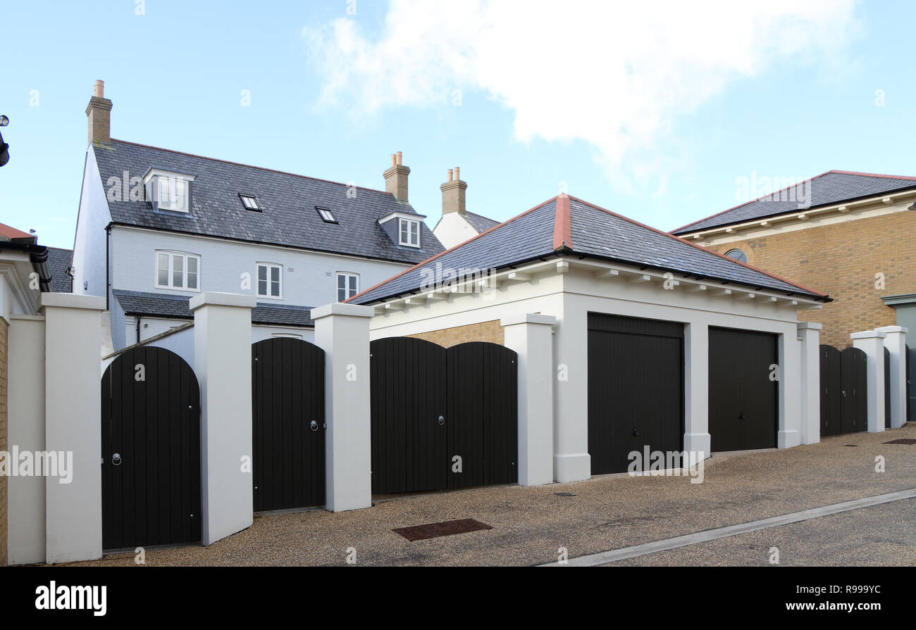 Poundbury, Dorset, Inghilterra, un esperimento di Nuova città favorita dal principe Carlo Foto Stock