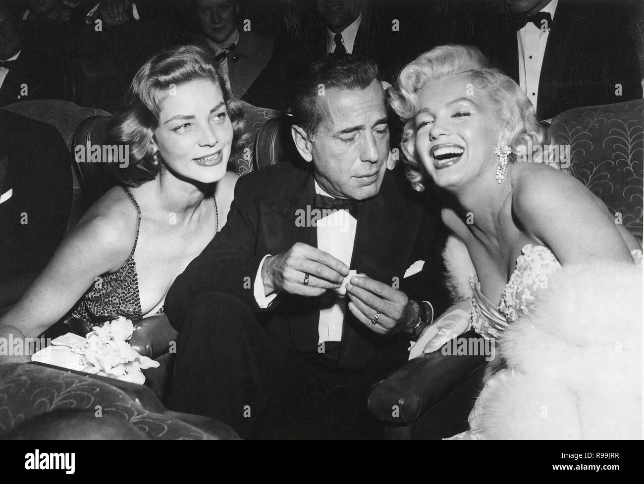 LAUREN BACALL; Humphrey Bogart; MARILYN MONROE. Foto Stock