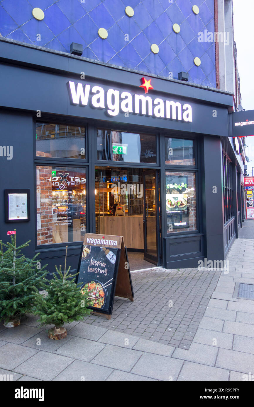 Ristorante Wagamama a Putney, SW London, Regno Unito Foto Stock