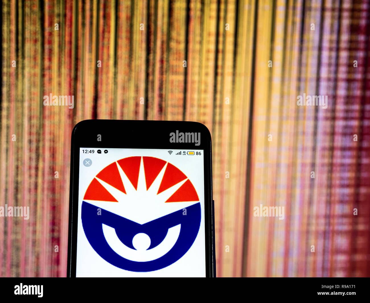 Becton Dickinson logo azienda vede visualizzato sul telefono intelligente Foto Stock