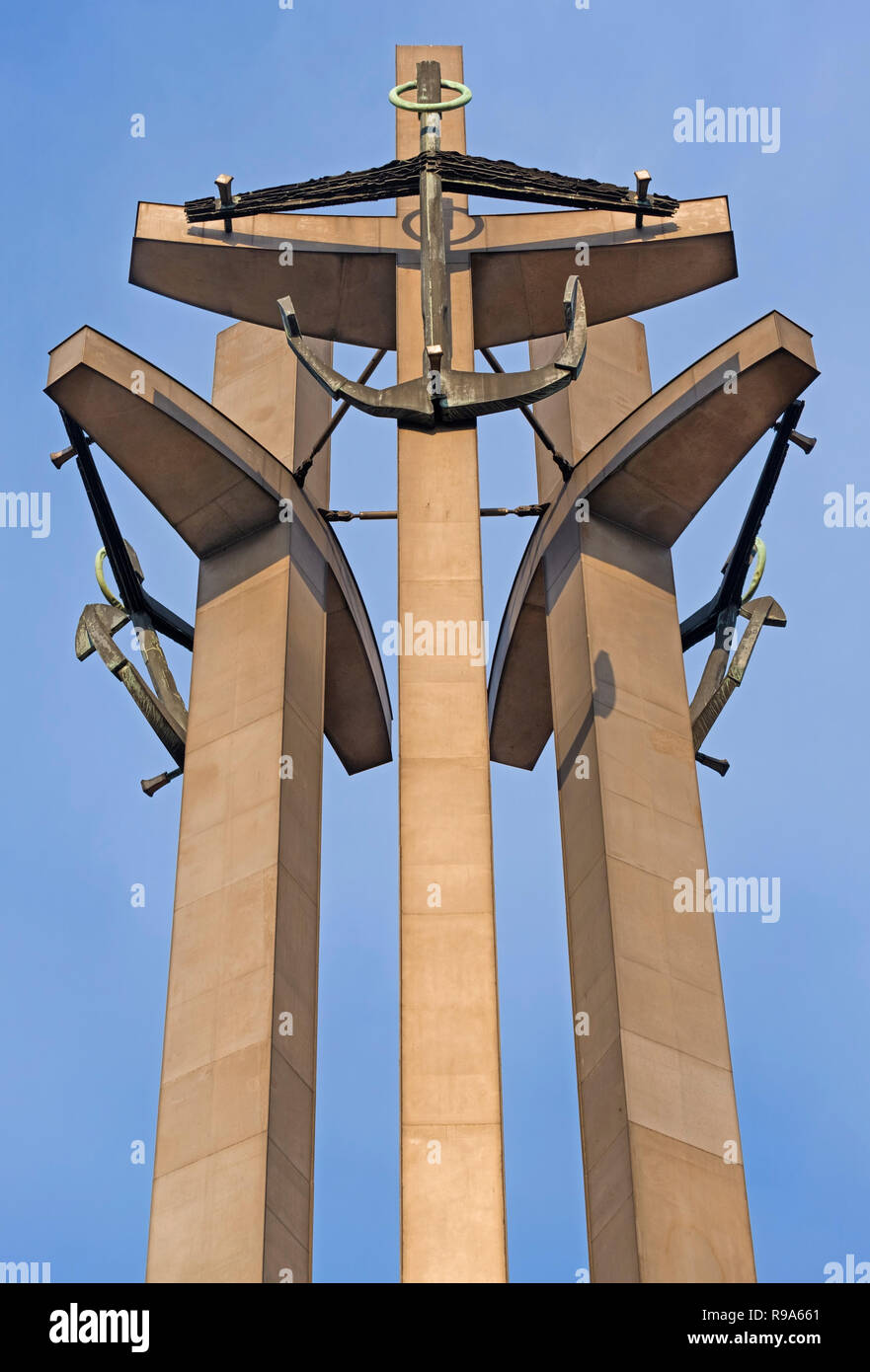 Monumento ai Caduti di lavoratori in Cantiere di Danzica Polonia Polonia Foto Stock