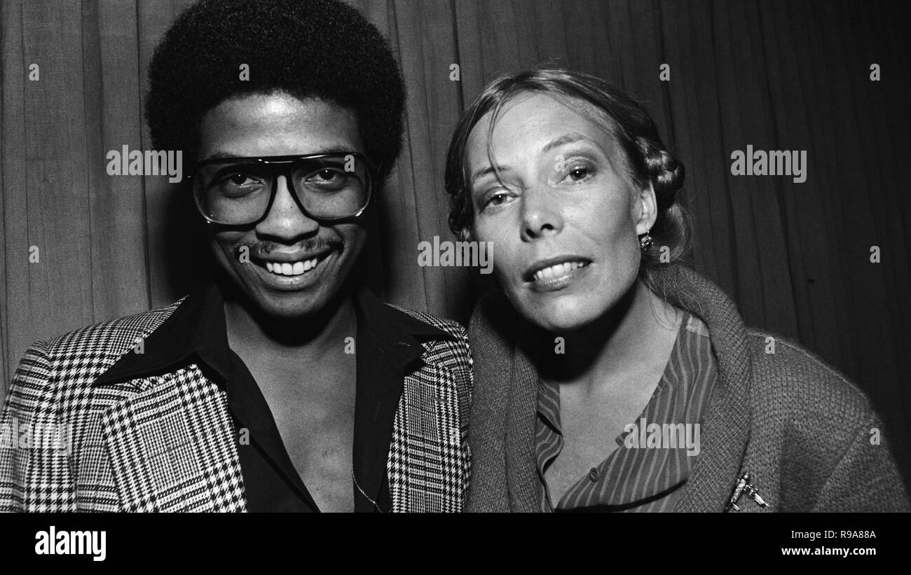 Herbie Hancock con Joni Mitchell. Foto Stock
