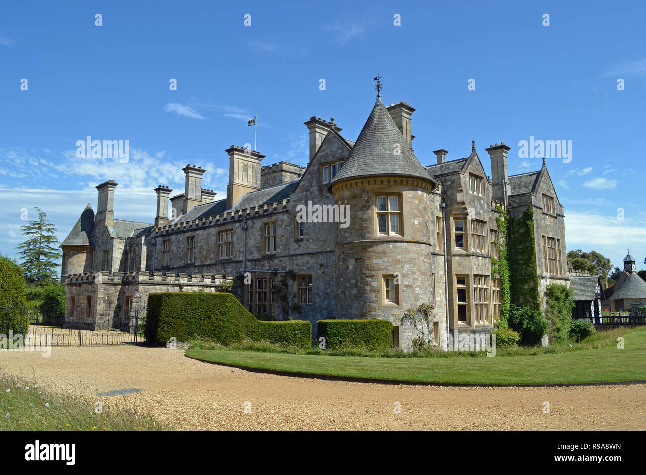 Signore Montagu's Palace House a Beaulieu National Motor Museum e Giardini, New Forest, Hampshire, Regno Unito Foto Stock