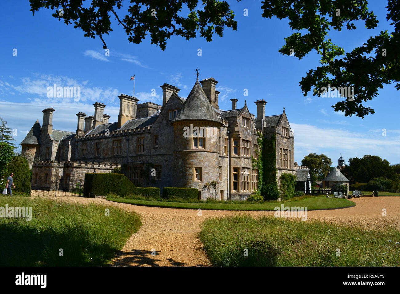 Signore Montagu's Palace House a Beaulieu National Motor Museum e Giardini, New Forest, Hampshire, Regno Unito Foto Stock