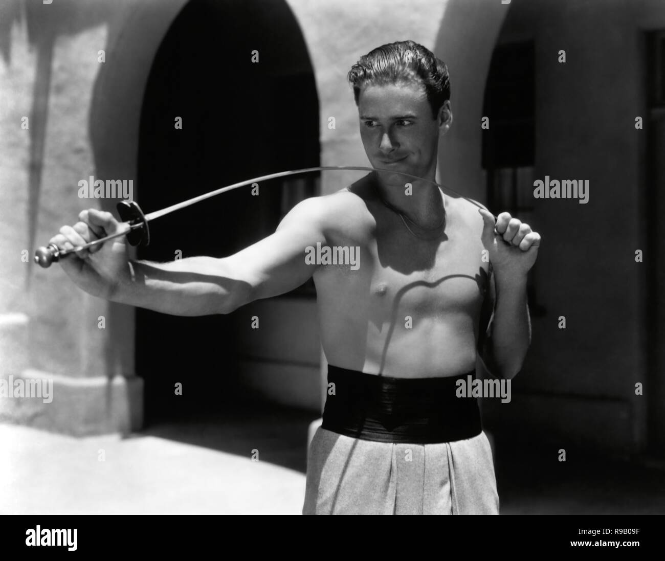 ERROL Flynn. 1935. Foto Stock