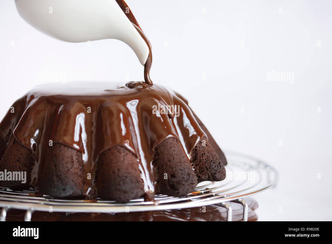 torta al cioccolato Foto Stock