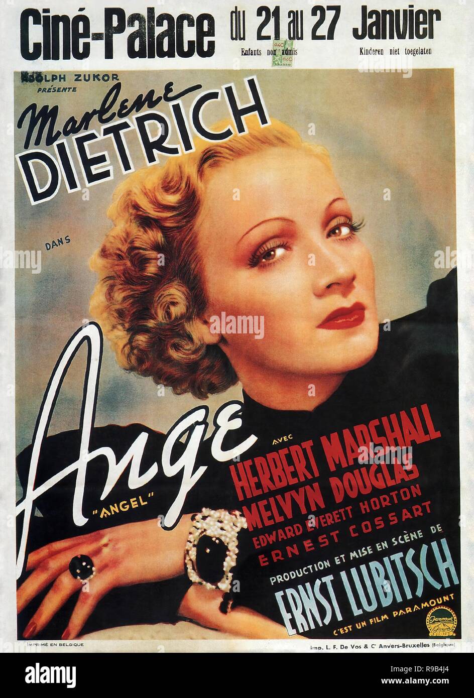 Pellicola originale titolo: ANGEL. Titolo inglese: ANGEL. Anno: 1937. Direttore: ERNST LUBITSCH. Credito: Paramount Pictures / Album Foto Stock