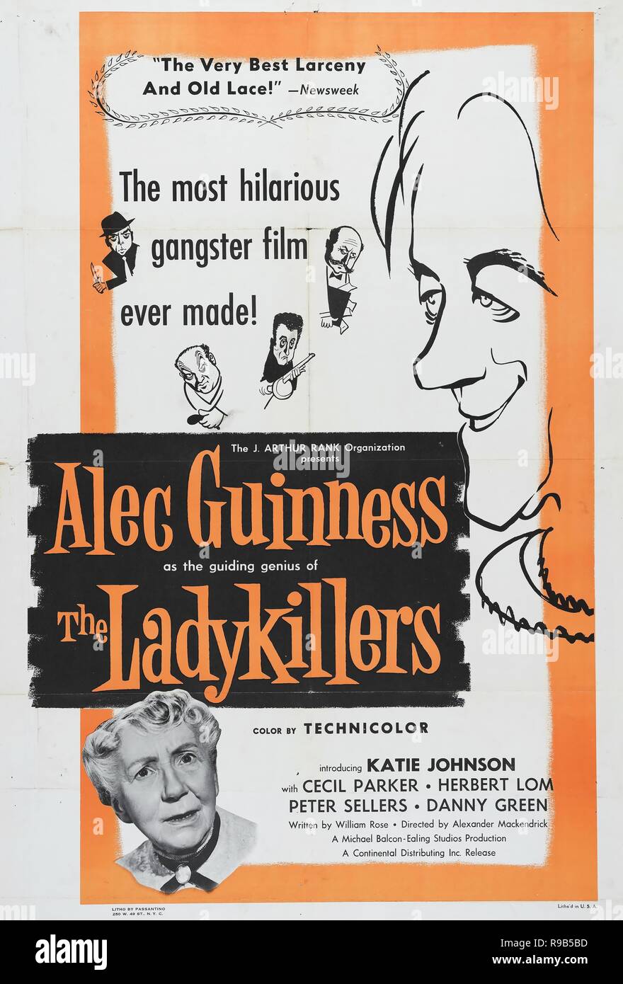 Pellicola originale titolo: IL LADYKILLERS. Titolo inglese: il LADYKILLERS. Anno: 1955. Direttore: ALEXANDER MACKENDRICK. Credito: EALING/RANK / Album Foto Stock