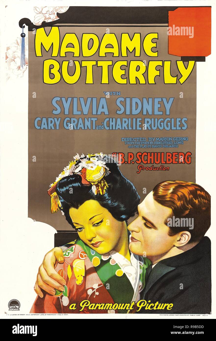 Pellicola originale titolo: Madame Butterfly. Titolo inglese: Madame Butterfly. Anno: 1932. Direttore: MARION GERING. Credito: Paramount Pictures / Album Foto Stock