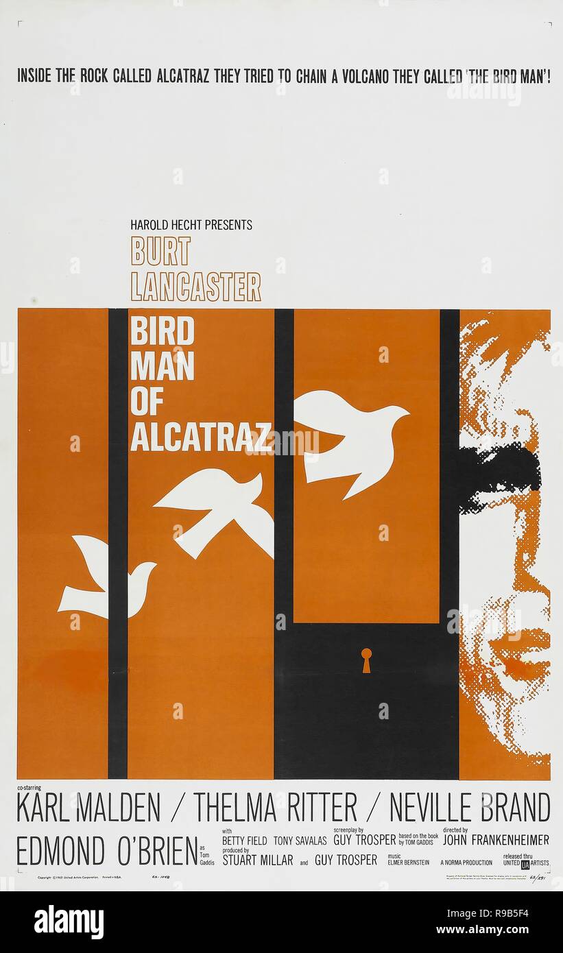 Pellicola originale titolo: Birdman of Alcatraz. Titolo inglese: Birdman of Alcatraz. Anno: 1962. Direttore: John Frankenheimer. Credito: United Artists / Album Foto Stock