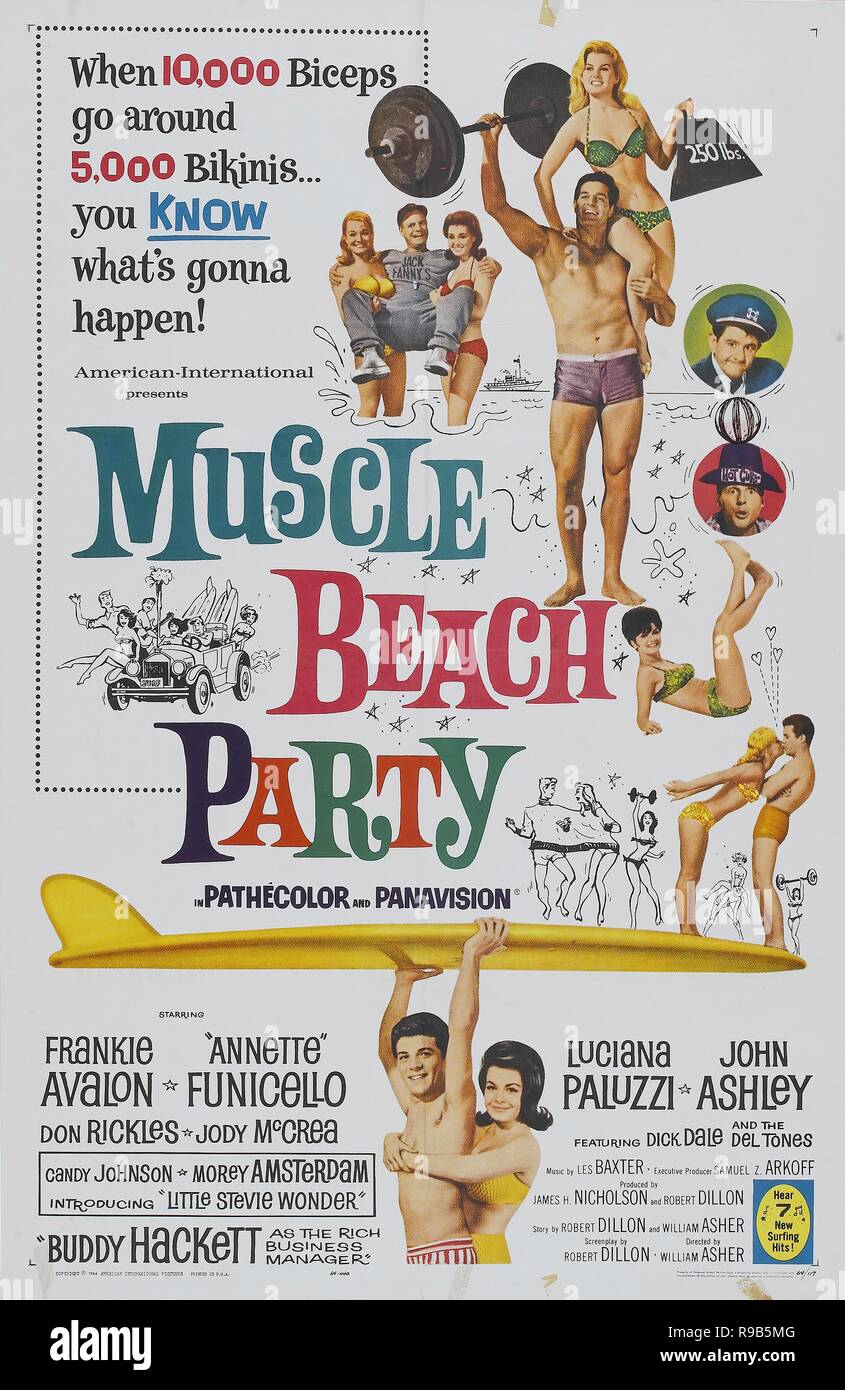 Pellicola originale titolo: MUSCLE BEACH PARTY. Titolo inglese: MUSCLE BEACH PARTY. Anno: 1964. Direttore: William Aser. Credito: American International Pictures / Album Foto Stock