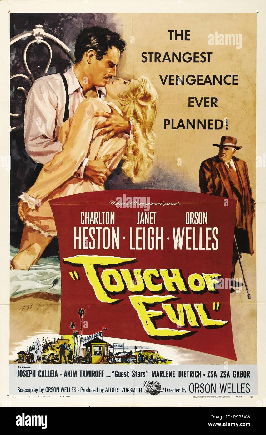 Pellicola originale titolo: toccare del male. Titolo inglese: toccare del male. Anno: 1958. Direttore: Orson Welles. Credito: Universal Pictures / Album Foto Stock