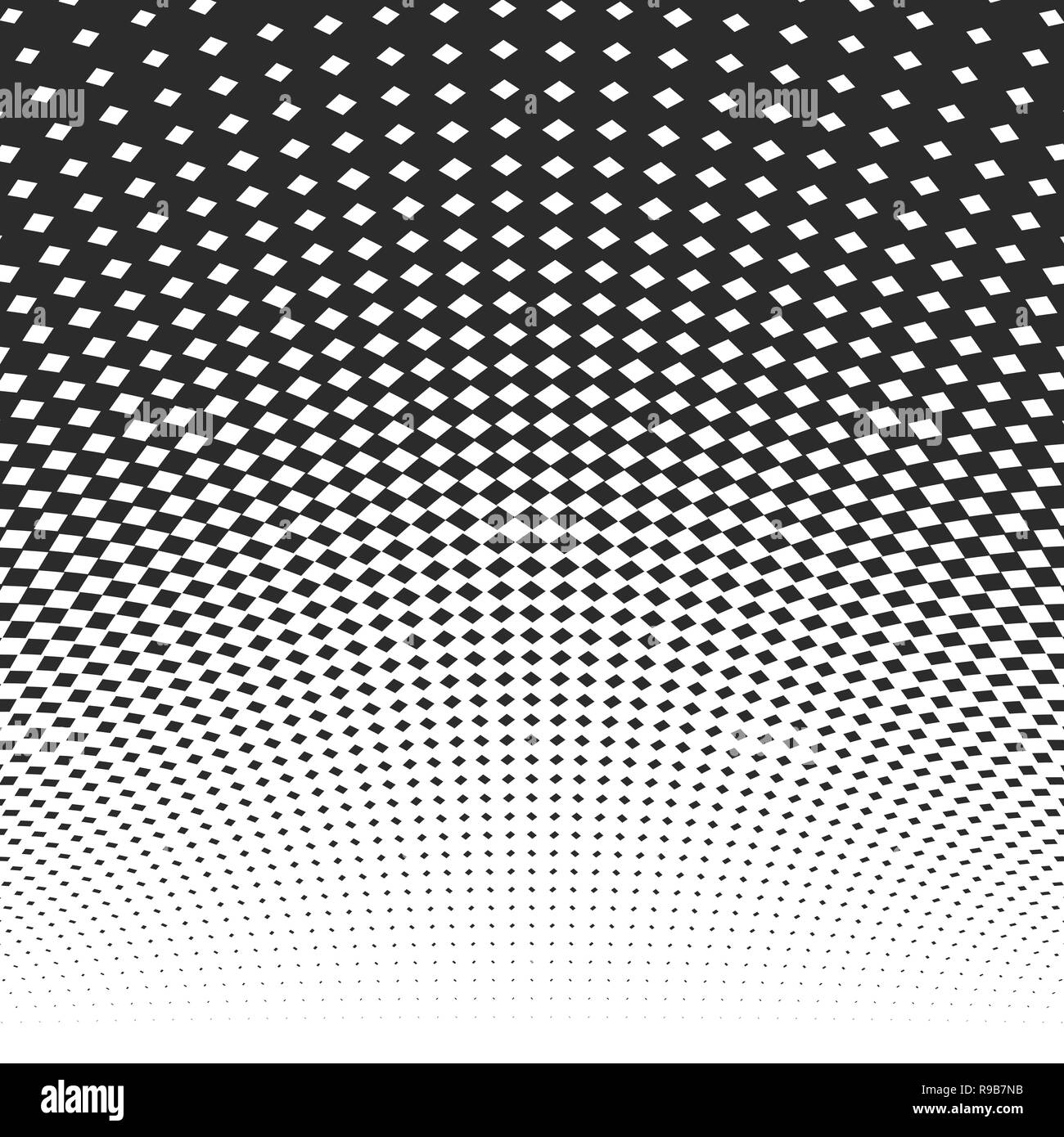 Punti neri su sfondo bianco. Illustrazione Vettoriale. Abstract sfondo con i punti dei mezzitoni effetto. Illustrazione Vettoriale