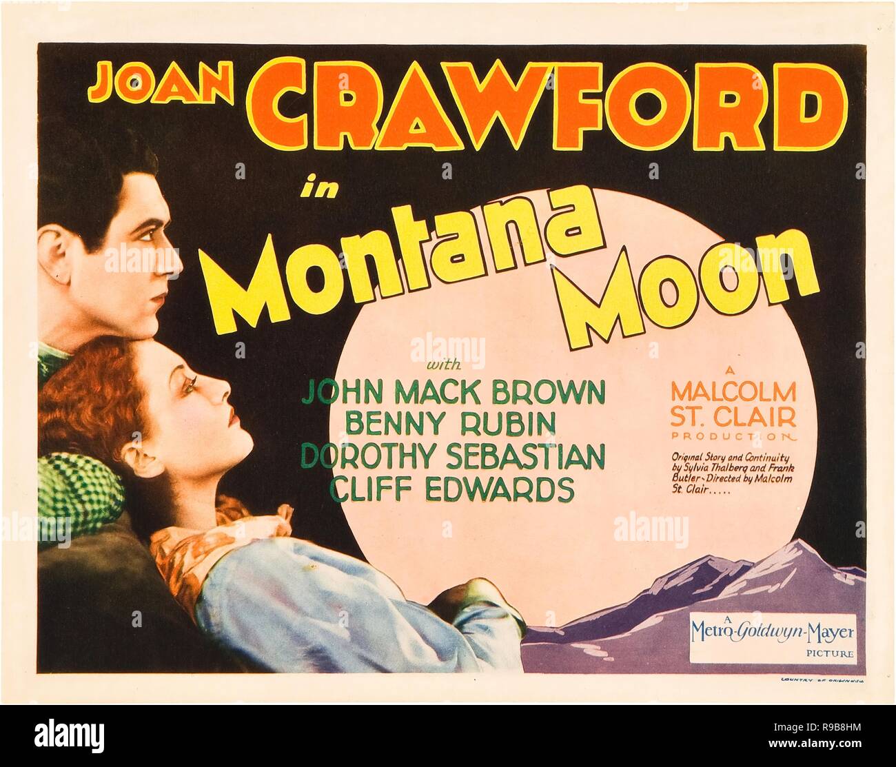 Pellicola originale titolo: MONTANA luna. Titolo inglese: MONTANA luna. Anno: 1930. Direttore: MALCOLM ST. CLAIR. Foto Stock