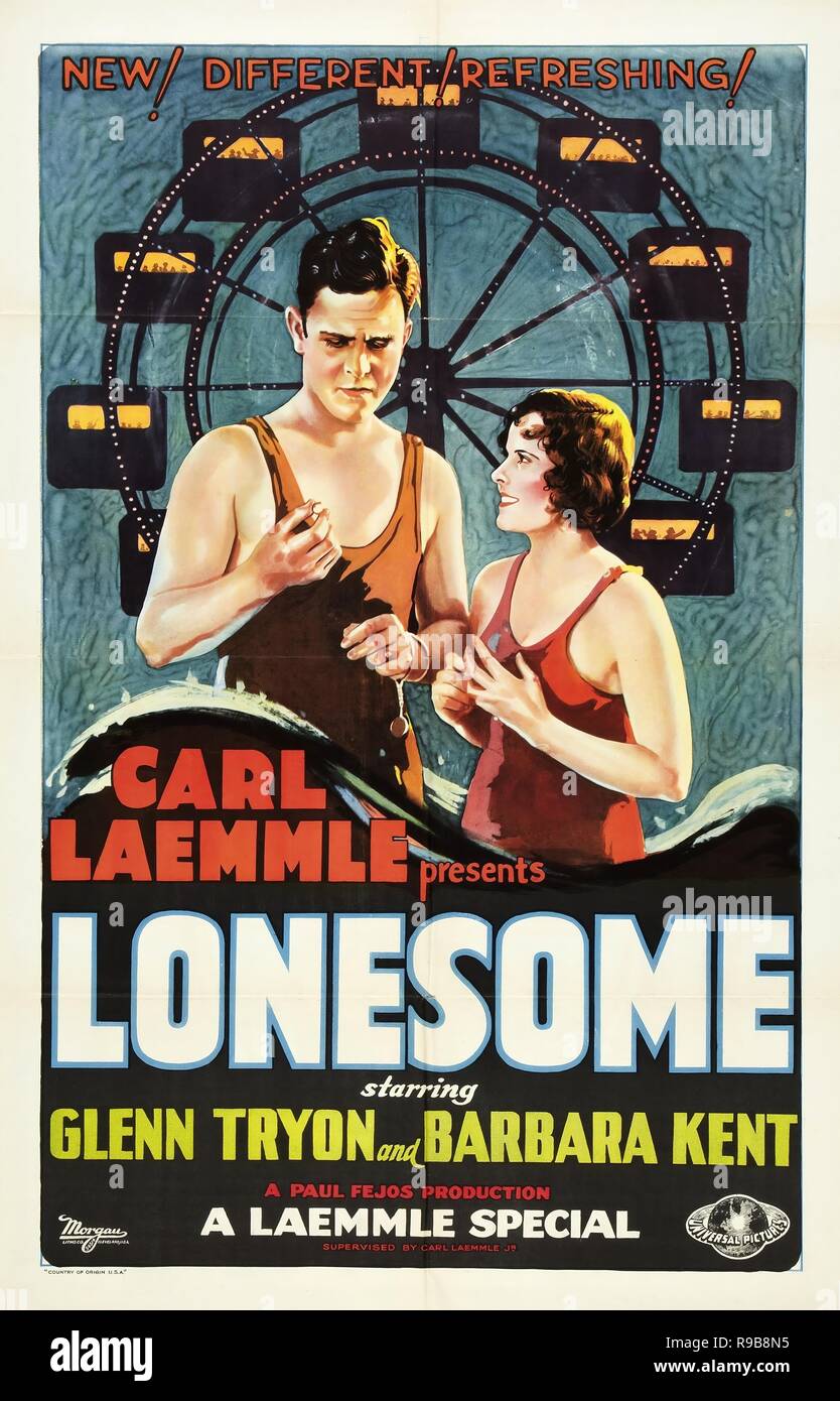 Pellicola originale titolo: LONESOME. Titolo inglese: LONESOME. Anno: 1928. Direttore: Paolo FEJOS. Credito: Universal Pictures / Album Foto Stock