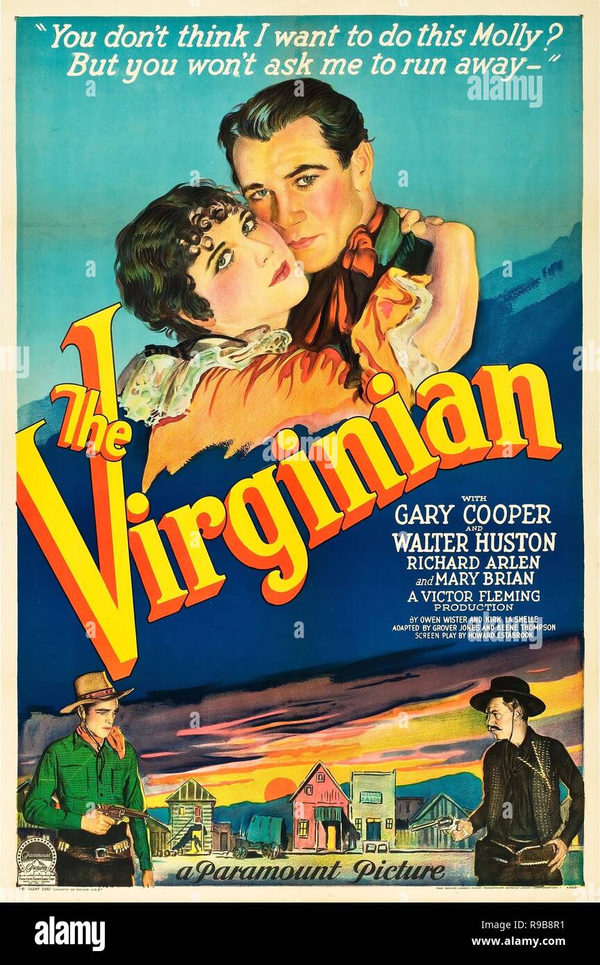 Pellicola originale titolo: IL VIRGINIAN. Titolo inglese: il VIRGINIAN. Anno: 1929. Direttore: Victor Fleming. Credito: Paramount Pictures / Album Foto Stock