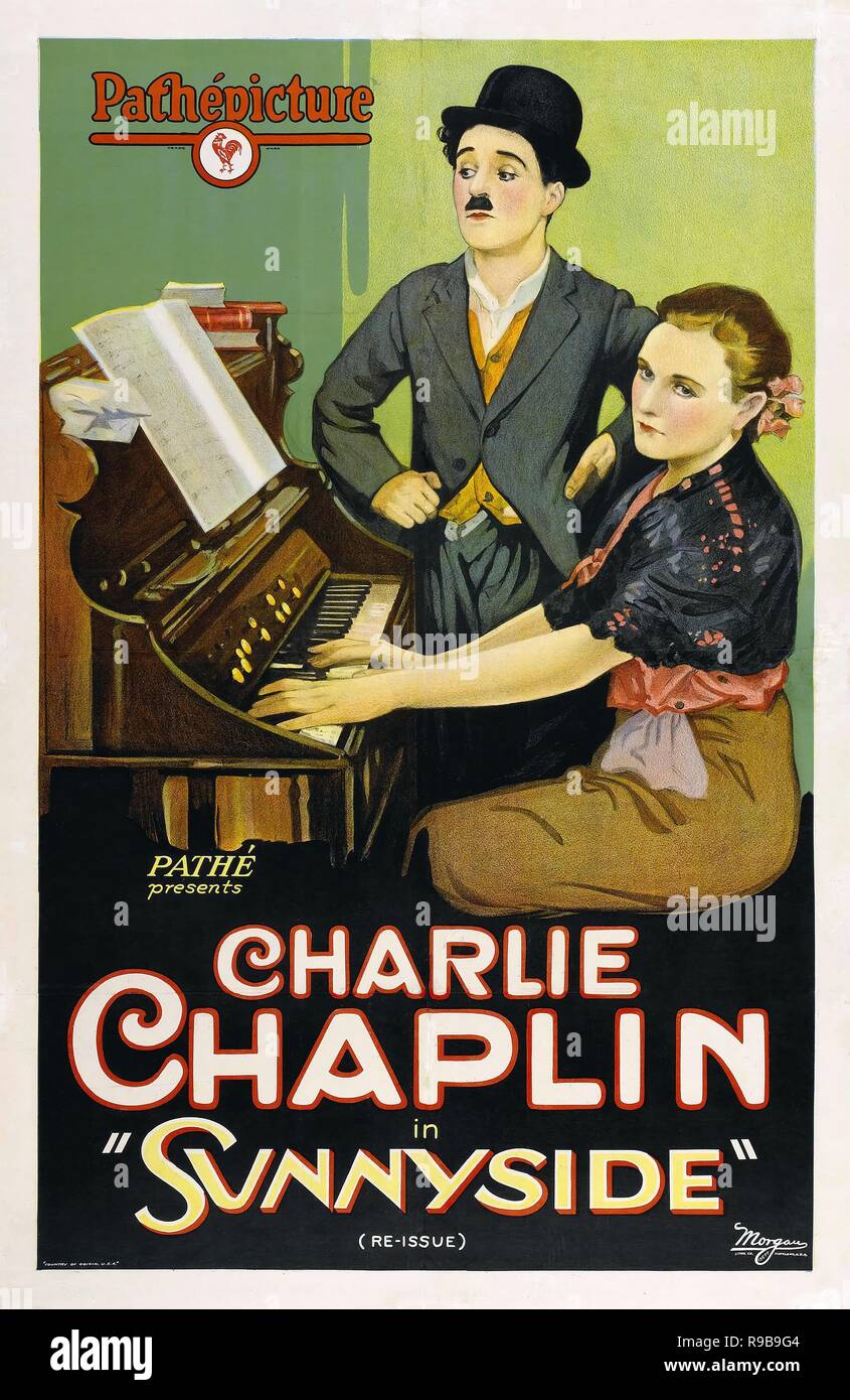 Pellicola originale titolo: SUNNYSIDE. Titolo inglese: SUNNYSIDE. Anno: 1919. Direttore: Charlie Chaplin. Stelle: Charlie Chaplin. Credito: prima nazionale / Album Foto Stock