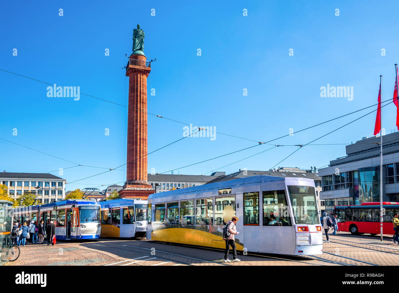 Darmstadt Luisenplatz, Germania Foto Stock