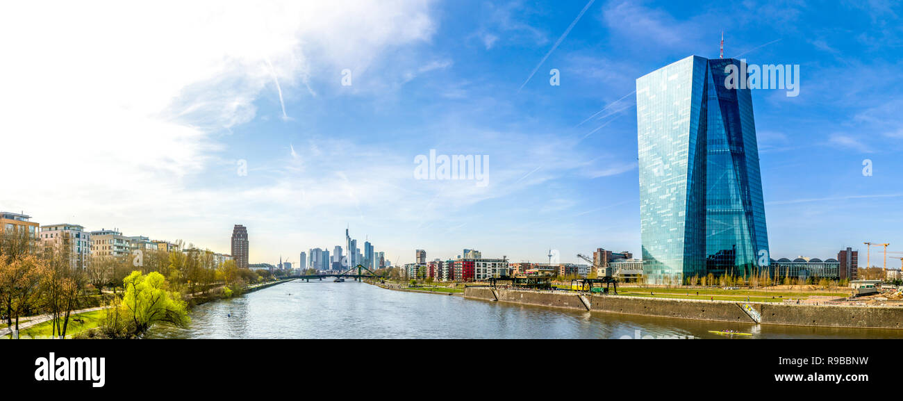 Banca centrale europea di Francoforte sul Meno, Germania Foto Stock