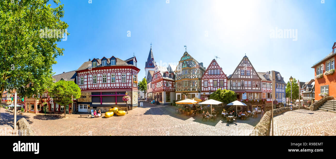 Mercato, Idstein, Germania Foto Stock
