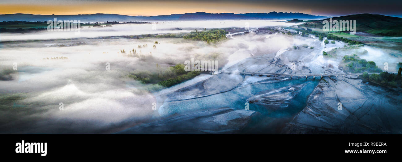 Fiume Waiau Isola del Sud della Nuova Zelanda Foto Stock