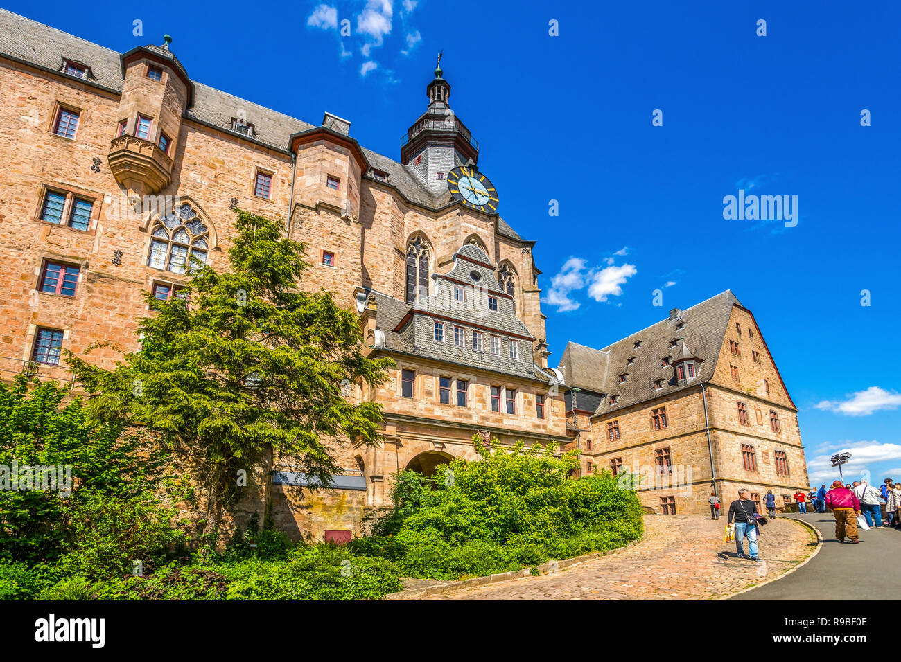 Castello, Marburg an der Lahn, Germania Foto Stock
