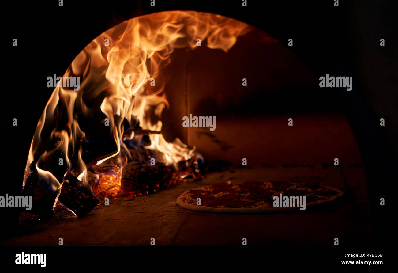 Forno da pizza Foto Stock