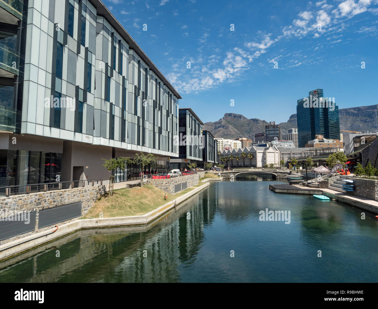 CAPE Town, Sud Africa - Dic 11, 2018. Vie navigabili di casa di Città del Capo in Sud Africa Foto Stock