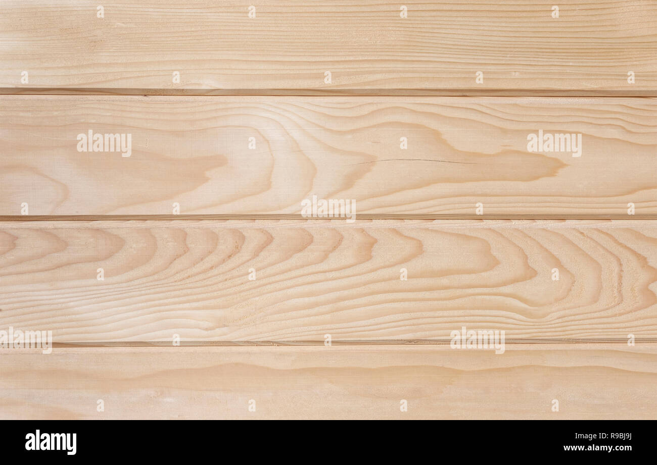 Legno orizzontale schede non verniciata per lo sfondo e le etichette Foto Stock