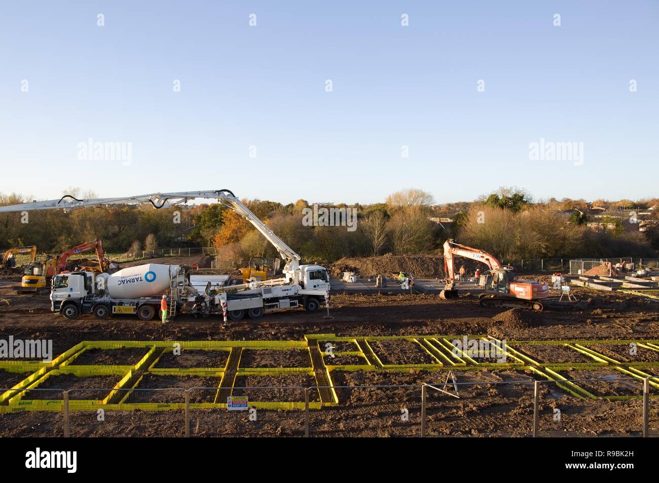 Luogo di costruzione Foto Stock