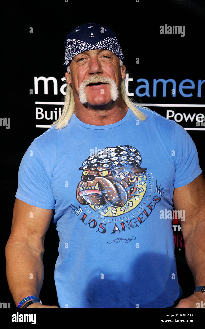 Hulk Hogan arriva per il MarketAmerica.com Super Bowl XLI party a Miami Beach il 3 febbraio 2007. Foto Stock Hulk Hogan arriva per il MarketAmerica.com Super Bowl XLI party a Miami Beach il 3 febbraio 2007. Foto Stock