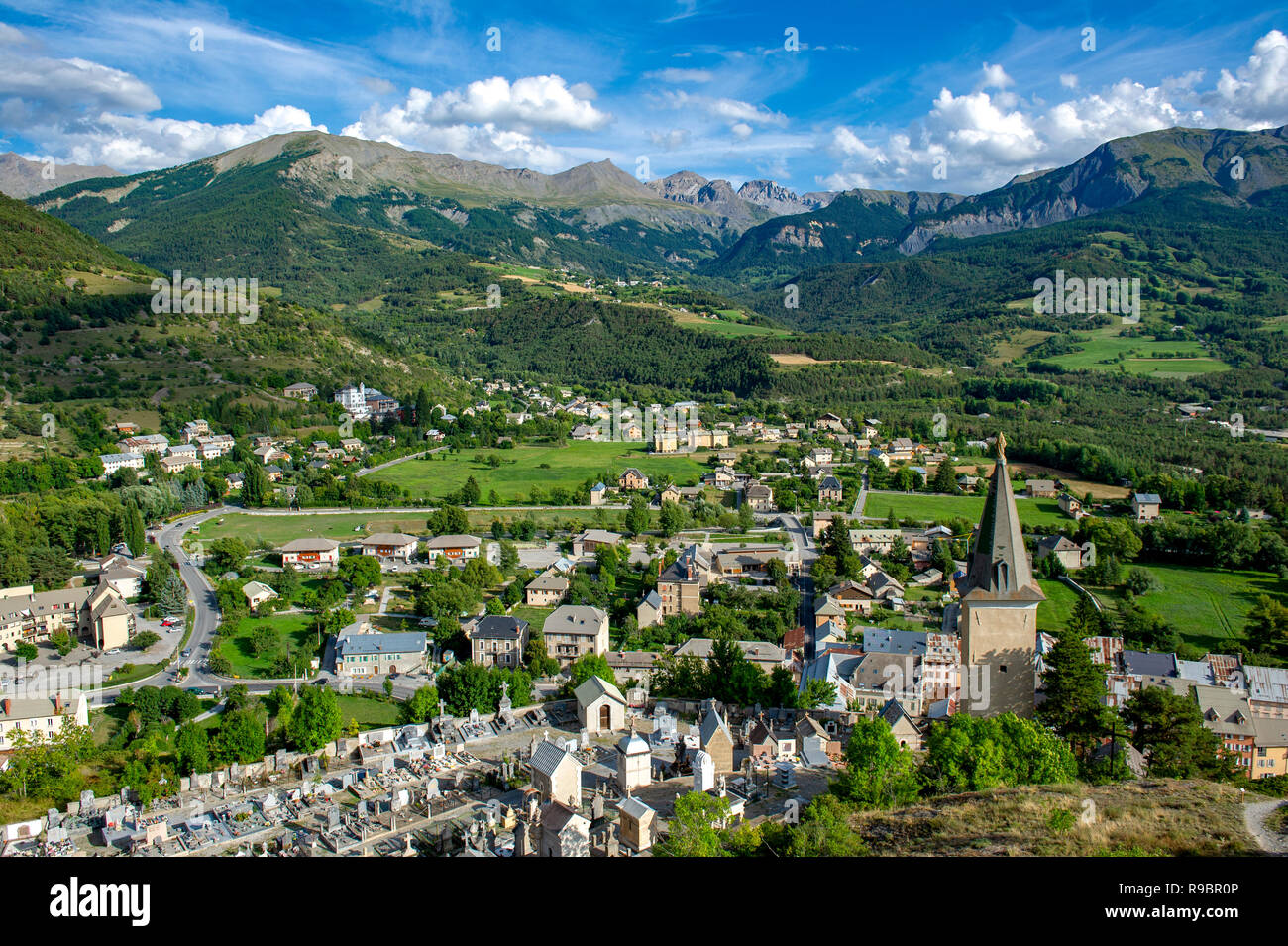 La Francia. Alpes de Haute Provence. Jausiers (04). Valle del Ubaye Foto Stock