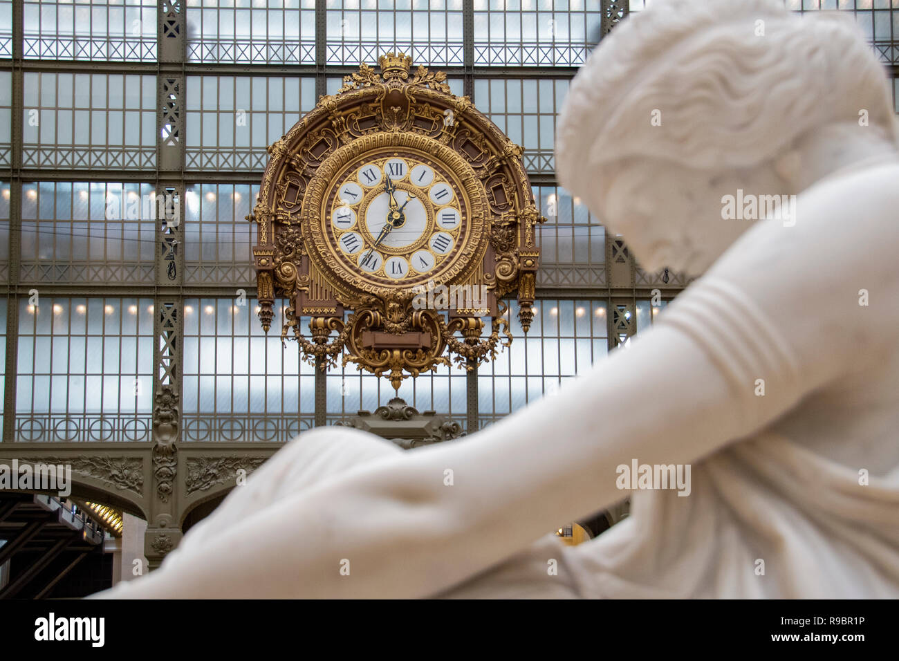 Parigi (75), 7éme arrondissement. Musée d'Orsay. Horloge // Francia. Parigi (75), settimo arrondissement. Il Museo d' Orsay. Orologio Foto Stock
