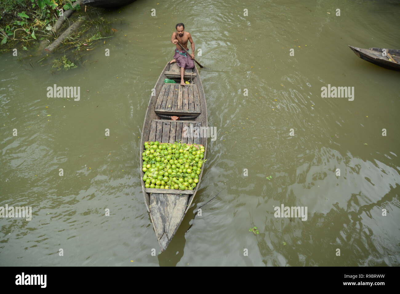 Mercato Galleggiante , Barishal , Bangladesh Foto Stock