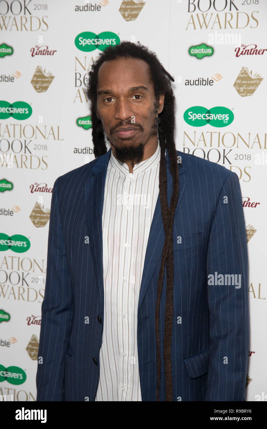 Valutazione arrivi al Specsavers National Book Awards 2018 dotate di: Benjamin Zephaniah dove: Londra, Regno Unito quando: 20 Nov 2018 Credit: Phil Lewis/WENN.com Foto Stock